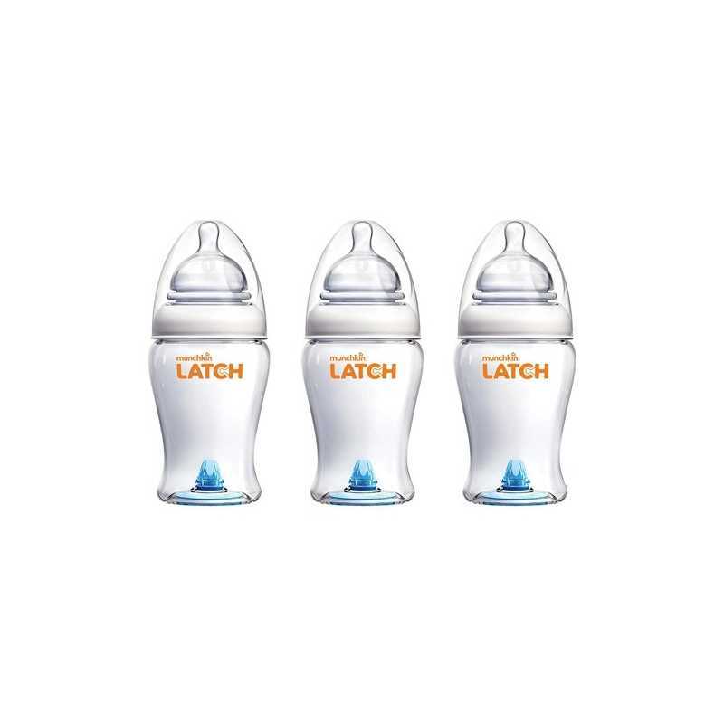 Munchkin Latch Lot de 3 Biberons 240ml Munchkin Latch Lot de 3 Biberons 240ml