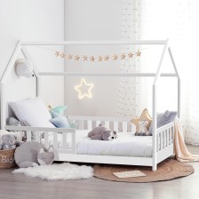 Lit cabane enfant Bosco Blanc 90x190 - Atmosphera For Kids