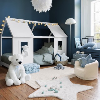 Fauteuil enfant bouclette Blanc - Atmosphera For Kids