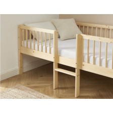 Lit Enfant surélevé Petit Nestor 90x190 Beige - Laïba Kids