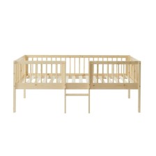 Lit Enfant surélevé Petit Nestor 90x190 Beige - Laïba Kids