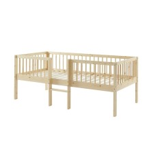 Lit Enfant surélevé Petit Nestor 90x190 Beige - Laïba Kids