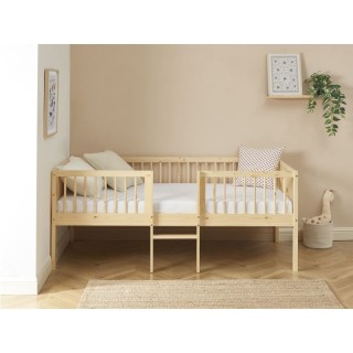 Lit Enfant surélevé Petit Nestor 90x190 Beige - Laïba Kids