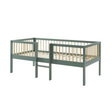 Lit Enfant surélevé Petit Nestor 90x190 Vert - Laïba Kids