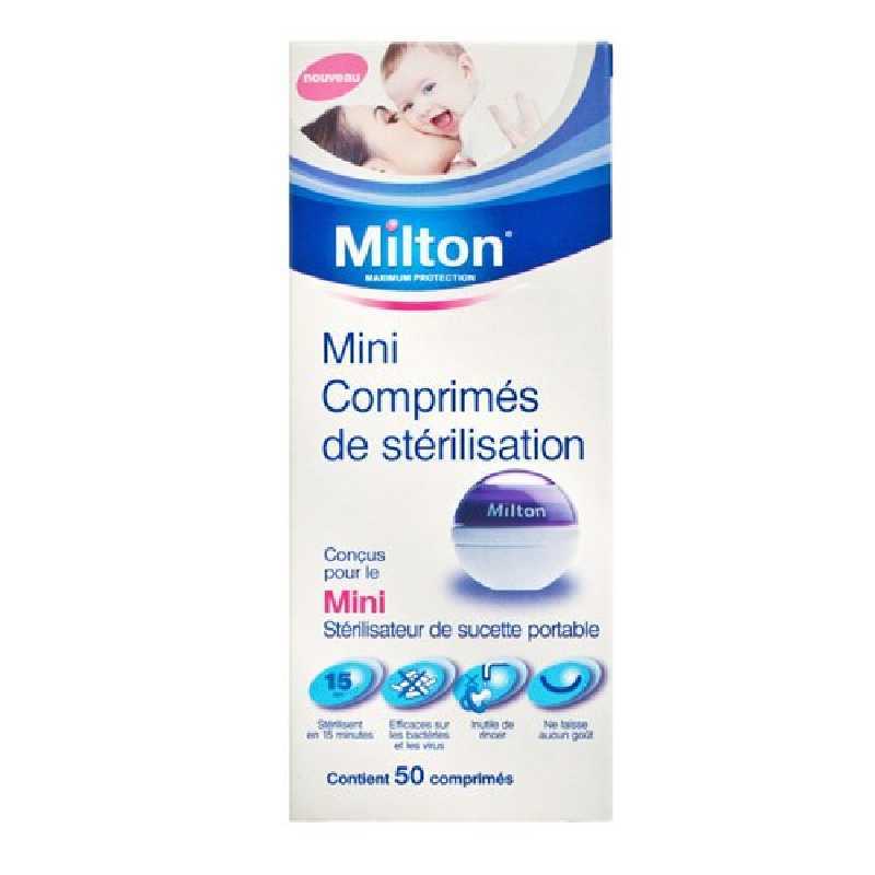 Milton Mini Comprimés De Stérilisation Paquet De 50