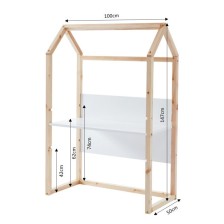 Bureau Enfant Cabane Évolutif Blanc - Laïba Kids