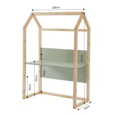 Bureau Enfant Cabane Évolutif Vert - Laïba Kids