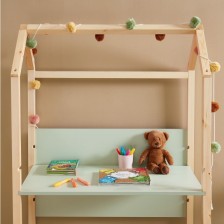 Bureau Enfant Cabane Évolutif Vert - Laïba Kids