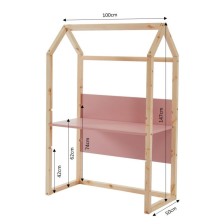 Bureau Enfant Cabane Évolutif Rose - Laïba Kids