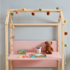 Bureau Enfant Cabane Évolutif Rose - Laïba Kids