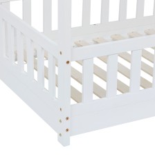 Lit cabane enfant Bosco Blanc 90x190 - Atmosphera For Kids