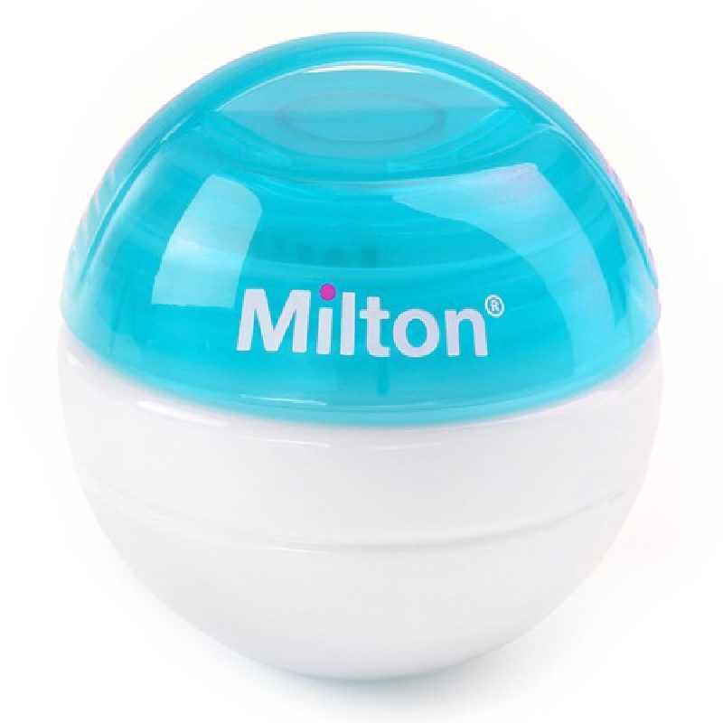 Milton Mini stérilisateur de sucette Bleu + 10 mini comprimés Milton Mini stérilisateur de sucette Bleu + 10 mini comprimés
