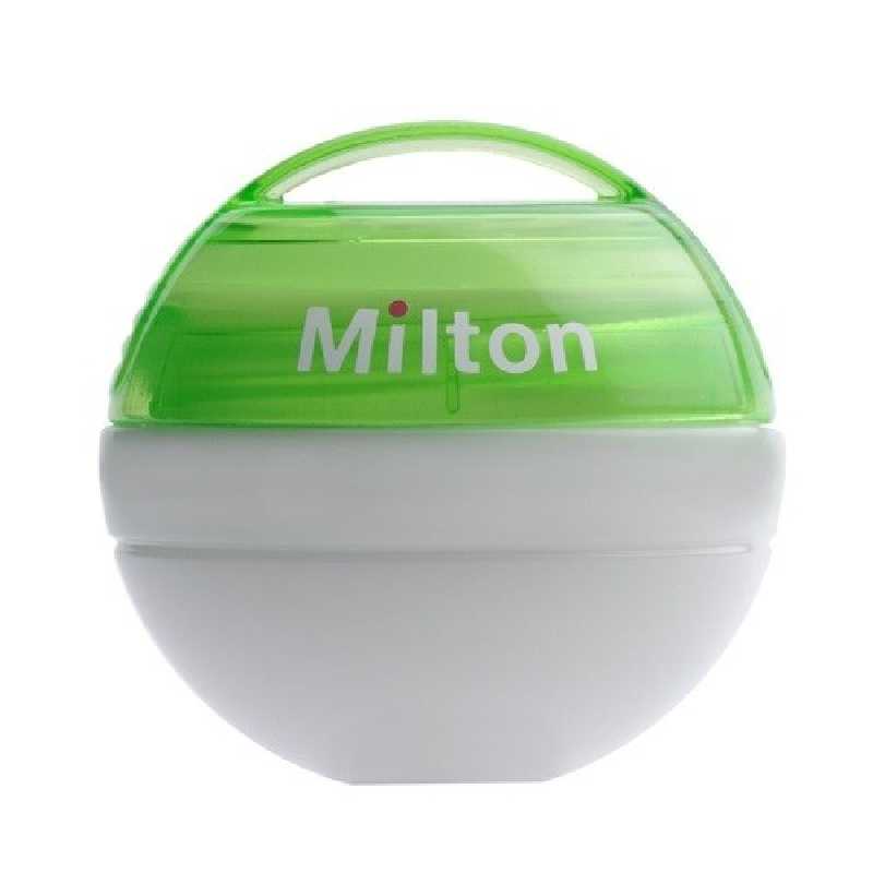 Milton Mini stérilisateur de sucette Vert + 10 mini comprimés Milton Mini stérilisateur de sucette Vert + 10 mini comprimés
