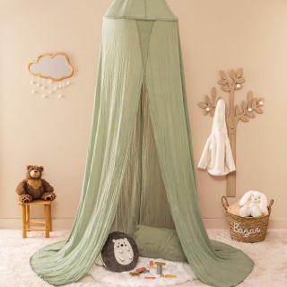 Ciel de lit double gaze Vert - Atmosphera For Kids