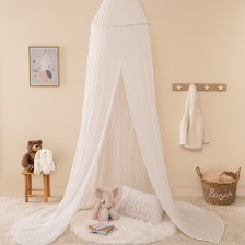 Ciel de lit double gaze Blanc - Atmosphera For Kids