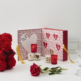 Calendrier De L'Avent Amour 5 bougies Rouge - Home Deco Factory