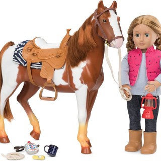 Cheval Pour Poupée 51 cm Appaloosa - Our Generation