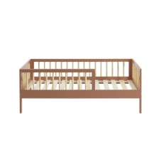 Lit Enfant Luna 70x140 Sommier Inclus Terracotta - Laïba Kids