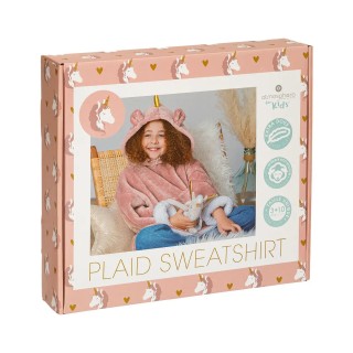 Plaid à capuche Licorne Rose 3-10 ans - Atmosphera