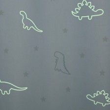 Rideau occultant enfant phosphorescent Dino 140 x 250 - Atmosphera For Kids