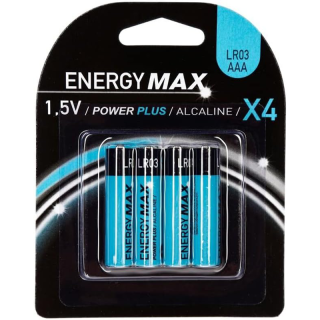 Pack de 4 piles alcalines AAA ou LR03 1.5V - 4,50 €