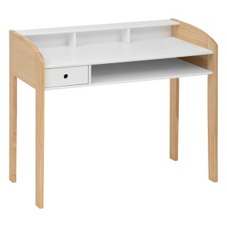 Bureau primaire en bois Tod Blanc - Atmosphera For Kids