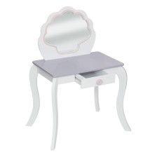 Coiffeuse avec tabouret sirène Blanc - Atmosphera For Kids