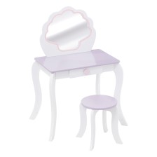 Coiffeuse avec tabouret sirène Blanc - Atmosphera For Kids