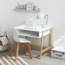 Ensemble Bureau maternelle avec la chaise Blanc - Atmosphera For Kids