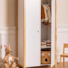 Armoire pour enfant en bois Kima Blanc - Atmosphera For Kids