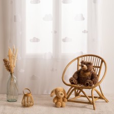 Fauteuil enfant rotin Leo Beige - Atmosphera For Kids