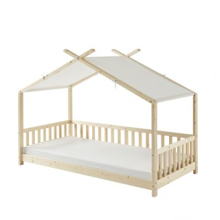 Lit tente avec barrière Rêves de Forêt 90x190 - Laïba Kids