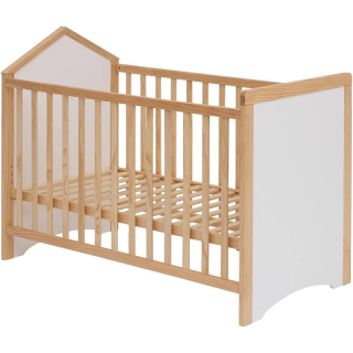 Lit bébé Kima 60x120 Blanc Naturel - Atmosphera For Kids