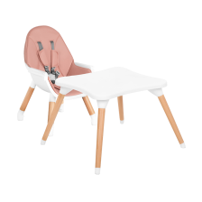 Chaise haute bébé 3 en 1 Rose - Kikka boo