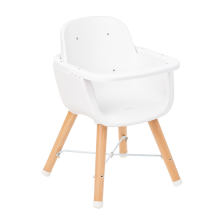 Chaise Haute 2 en 1 Woody Beige - Kikka boo