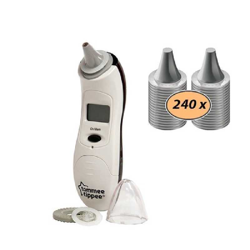 Tommee Tippee Thermomètre Auriculaire Numérique Closer to Nature + 240 Embouts Hygiéniques Tommee Tippee Thermomètre Auriculaire Numérique Closer to Nature + 240 Embouts Hygiéniques