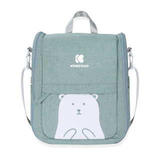 Sac à langer + lit portable 2 en 1 Ours Vert Menthe - Kikka boo