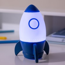 Veilleuse fusée espace H14 Bleu - Atmosphera For Kids