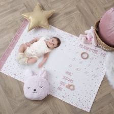 Couverture étape bébé 120x80 Rose - Atmosphera For Kids