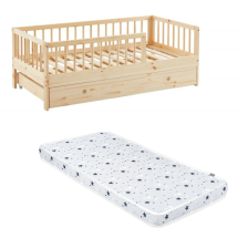 Ensemble Lit enfant Arche des Songes avec tiroir 70x140 avec matelas enfant 70x140 - Laïba Kids