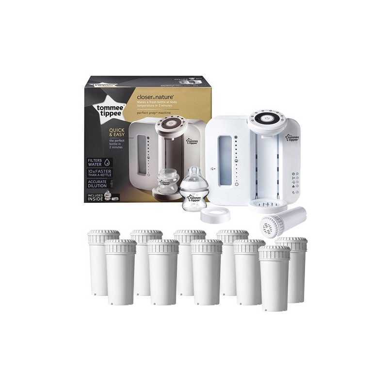 Tommee Tippee Perfect Prep + 10 filtres de rechange Tommee Tippee Perfect Prep + 10 filtres de rechange