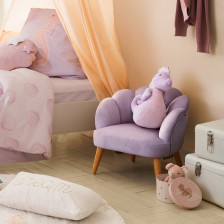 Fauteuil Enfant Coquillage Sirène Violet - Atmosphera For Kids