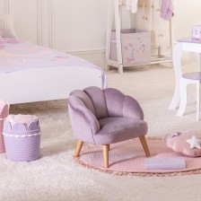 Fauteuil Enfant Coquillage Sirène Violet - Atmosphera For Kids