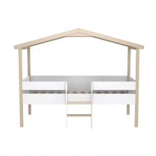 Ensemble Lit cabane Enfant Ile Au Trésor 90x190 avec Matelas Enfant 90x190 - Laïba Kids