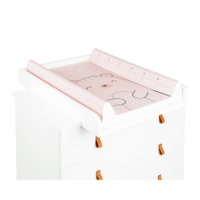 Matelas à langer PVC 80x50 Ours Rose - Kikka Boo