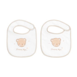 Set de 2 bavoirs bébé Dream Beige - Kikka Boo