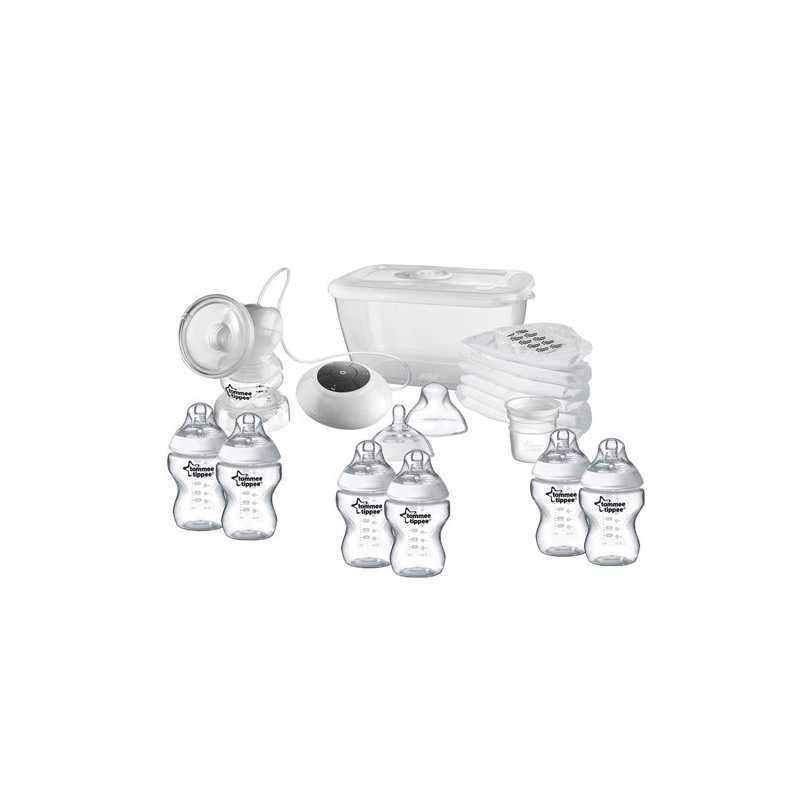 Tommee Tippee Kit Biberon + Tire Lait Electrique Blanc/Transparent