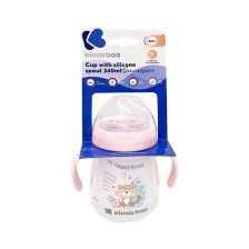 Tasse pour bébé 6m+ Savanna 240ml Rose - Kikka Boo