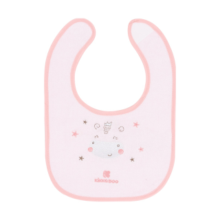 Set de 3 bavoirs bébé Hippo Rose - Kikka Boo