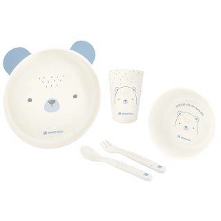 Set de repas enfant 5 pcs Ours Bleu - Kikka Boo